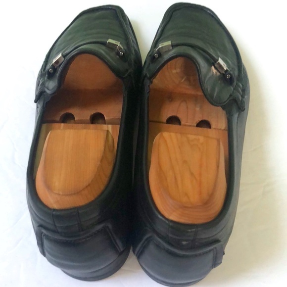 Bruno Magli Pagello Black Leather Slip On Loafers Sz 10 main image 4
